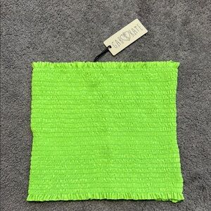 Gab and Kate Lime Green Smocked Tube Top